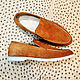 Men's loafers made of natural suede, to order!. Loafers. SHOES&BAGS. My Livemaster. Фото №5