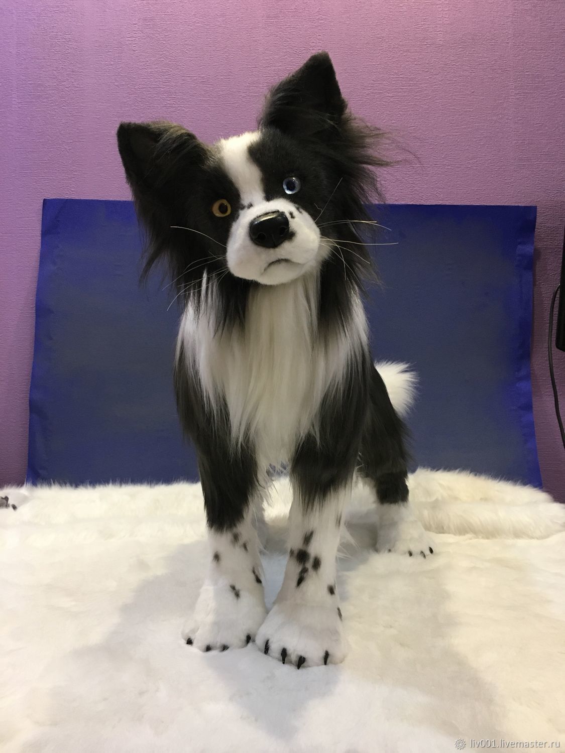 Собака Бордер-колли реалистичная игрушка – заказать на Ярмарке Мастеров ...