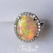 Украшения handmade. Livemaster - original item Ring: Ring with noble opal 