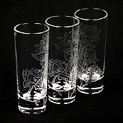 Посуда handmade. Livemaster - original item Koi. Set of wine glasses. Handmade.