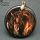 HORSE pendants to order - jewelry painting on stone, Pendant, Moscow,  Фото №1