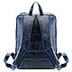 Leather backpack 'Vienna' (blue antique). Men\\\'s backpack. Russian leather Guild. My Livemaster. Фото №4