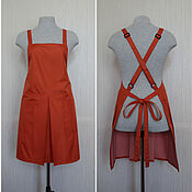 Для дома и интерьера handmade. Livemaster - original item aprons: Short apron with large pockets 