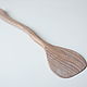 Large wooden spatula made of oak. The color is 'chalk', Ware in the Russian style, Moscow,  Фото №1