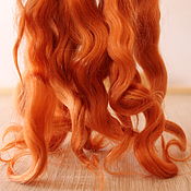 Материалы для творчества handmade. Livemaster - original item Hair for dolls is natural. ( Brandy). Curls curls for dolls. Handmade.