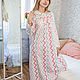 Flannel nightgown, Zigzag luck, a gift to mom. Nightdress. Blouse Blues. My Livemaster. Фото №5