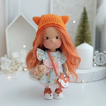 Куклы и игрушки ручной работы. Ярмарка Мастеров - ручная работа Игровая кукла с набором одежды и натуральными волосами. Handmade.