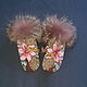 Mittens made of a scarf with a fox, Mittens, Moscow,  Фото №1