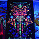 Psychedelic fluorescent painting the canvas of the Astral Geometry, Pictures, Moscow,  Фото №1