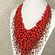 Red Parfait. Necklace of red coral. Necklace. ms. Decorator. My Livemaster. Фото №4