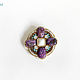 Brooch order with agate purple. Brooches. PatinaBeadJewellery. Online shopping on My Livemaster.  Фото №2
