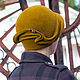 Hat Cloche 'mustard transformer', Hats1, Moscow,  Фото №1