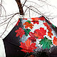 Umbrella-cane with hand-painted ' Autumn leaves in the snow'. Umbrellas. UmbrellaFineArt. Online shopping on My Livemaster.  Фото №2