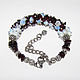 Bracelet bunch of garnet stones and moonstone. Bead bracelet. krasota-prirody. Online shopping on My Livemaster.  Фото №2