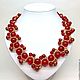 Krasnoe necklace made of natural stones and beaded 'Berry', Necklace, Moscow,  Фото №1