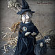 Ведьма Миссис старая Грейс. Чердачная кукла. Мир кукол Лоры Пинтсон. Интернет-магазин Ярмарка Мастеров.  Фото №2