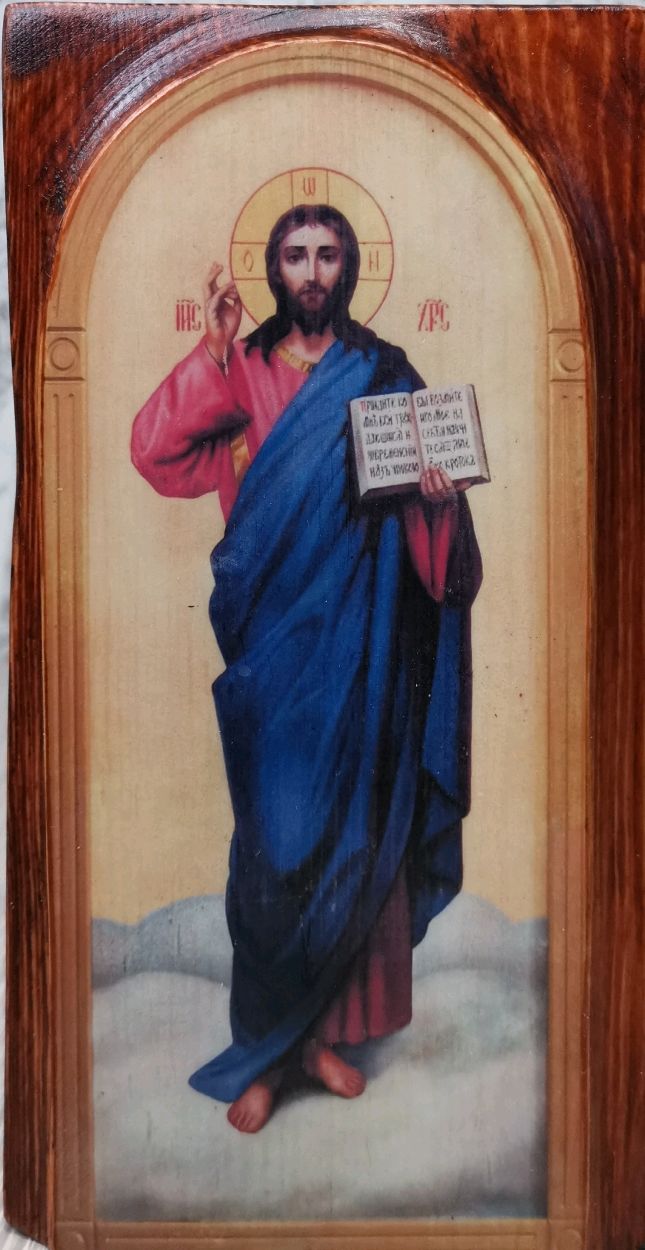 Икона Иисус Вседержитель в интернет-магазине Ярмарка Мастеров по цене ...