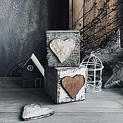 Для дома и интерьера handmade. Livemaster - original item Interior cubes with a heart. The wooden blocks.. Handmade.