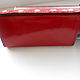 Women's wallet made of red lacquer Italian genuine leather, wallet leather, red purse, leather purse, wallet lacquer, handmade purse, buy purse, patent leather purse.
