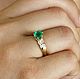1.55tcw 14K Emerald Engagement Ring, AAA+ Colombian Emerald Ring, Fine. Rings. JR Colombian Emeralds (JRemeralds). My Livemaster. Фото №4