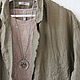 Summer linen cardigan coat with open edges. Jackets. etnoart (etnoart). My Livemaster. Фото №6