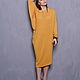 Order Dress mustard knitted. Voielle. Livemaster. . Dresses Фото №3