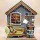 Классический мишка тедди. Интерьерная кукла. Lerlik_miniatures. Интернет-магазин Ярмарка Мастеров.  Фото №2