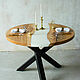 Dining 'table-river' from the slab 'White River', Tables, Ivanovo,  Фото №1