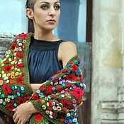 Аксессуары handmade. Livemaster - original item Crocheted shawl 