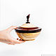 Order Wooden cedar sugar bowl for honey, salt, spices #K53. ART OF SIBERIA. Livemaster. . Sugar Bowls Фото №3