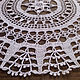 Order White crochet napkin (D 40cm ). irsicrochet. Livemaster. . Doilies Фото №3