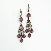 Украшения handmade. Livemaster - original item Classic earrings Delicate lilac. Handmade.