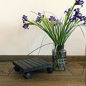 Цветы и флористика handmade. Livemaster - original item Stand for flowers on wheels. Handmade.