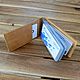 Desktop business card holder made of leather 'Mini' / Gift packaging, Business card holders, Moscow,  Фото №1