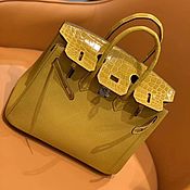 Сумки и аксессуары handmade. Livemaster - original item Women`s handbag, made of crocodile and calfskin.. Handmade.