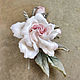 Rose silk brooch 'Estelle'. Brooches. natalya-4 (natalya-4). My Livemaster. Фото №5