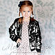 Bomber jacket with sequins B001. Childrens outerwears. ModSister/ modsisters. Интернет-магазин Ярмарка Мастеров.  Фото №2