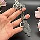 Серебряная подвеска с черным кианитом. Подвеска. Мастерская Орловых-Авторские изделия. Ярмарка Мастеров.  Фото №4