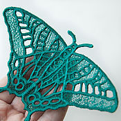 Украшения handmade. Livemaster - original item Brooch Butterfly Dark turquoise. Handmade.