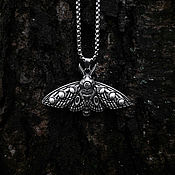 Украшения handmade. Livemaster - original item Butterfly of Death (IV) — metal pendant on a chain. Handmade.