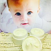 Косметика ручной работы handmade. Livemaster - original item Gentle nourishing whipped butter for children (0 ). Handmade.