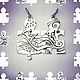 Пазлы. Puzzle. Кулон ручной работы CRAZY SILVER. Подвеска. CRAZY SILVER. Интернет-магазин Ярмарка Мастеров.  Фото №2