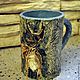 Beer mug 'reindeer'. Mugs and cups. Elena Zaychenko - Lenzay Ceramics. Online shopping on My Livemaster.  Фото №2