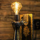 Старинная швейная машина с лампой Эдисона. Настенные светильники. Мастерская Юлии Солнцевой. Ярмарка Мастеров.  Фото №5