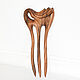 Hair clip 'Wind' (walnut). Hairpins. OakForest Wooden Jewelry. Online shopping on My Livemaster.  Фото №2