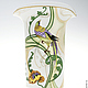 porcelain vase 'birds of paradise'. Vases. arelli-porcelain-art (ar-elli-art). Online shopping on My Livemaster.  Фото №2