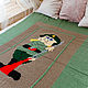 Knitted plaid bedspread 'Soldier on guard of sleep''. Gifts for February 23. Petelka. My Livemaster. Фото №4