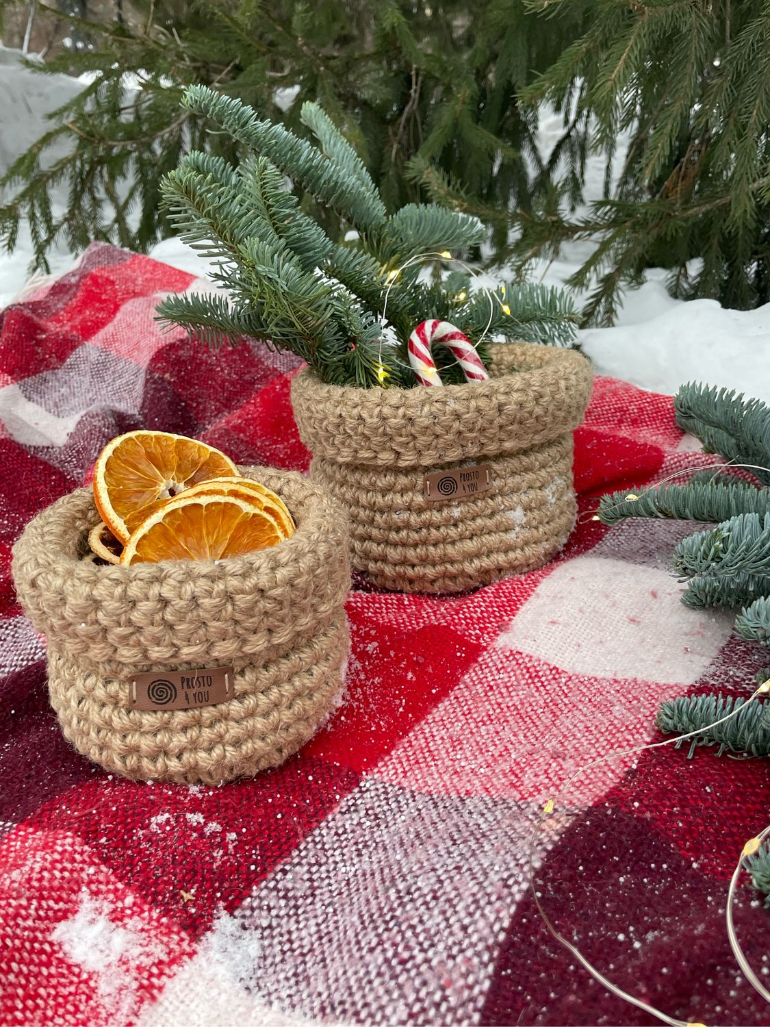 Корзины из джута, вязаные корзины, набор корзин – купить на Ярмарке ...