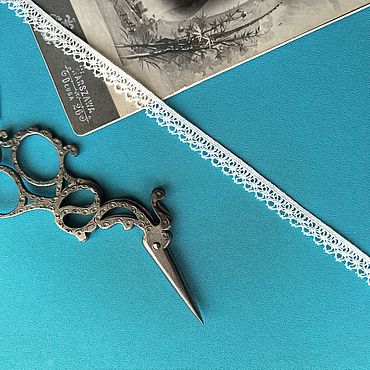 Материалы для творчества ручной работы. Ярмарка Мастеров - ручная работа Кружево: Кружево хлопок, тонкое, ширина 0,9 см. Артикул 1341.. Handmade.