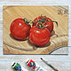 Авторская картина «Сочные томаты на ветке», Картины, Киров,  Фото №1